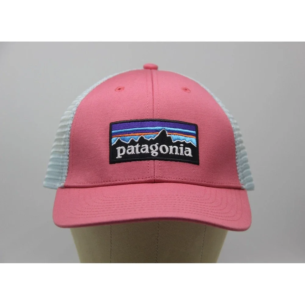 Patagonia Trucker Hat Women One Size OSFM Pink Mesh Snapback Logo Cap GOPCORE